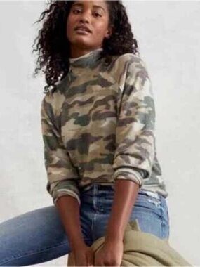 Anthropologie Maeve Camouflage Sweater